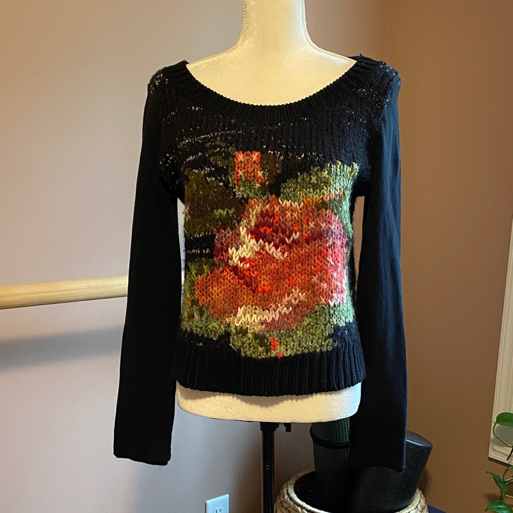 Free People floral sweater M